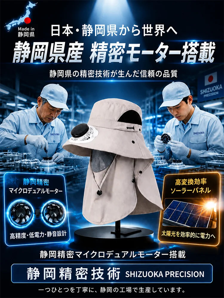 Nokira Cool Hat｜ファン付きUVカットハット
